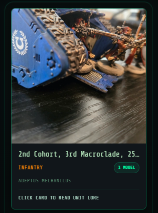 Painted miniature entered in community Trials