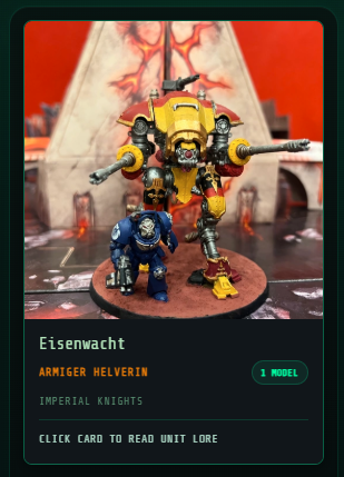Painted miniature shared as a living unit record